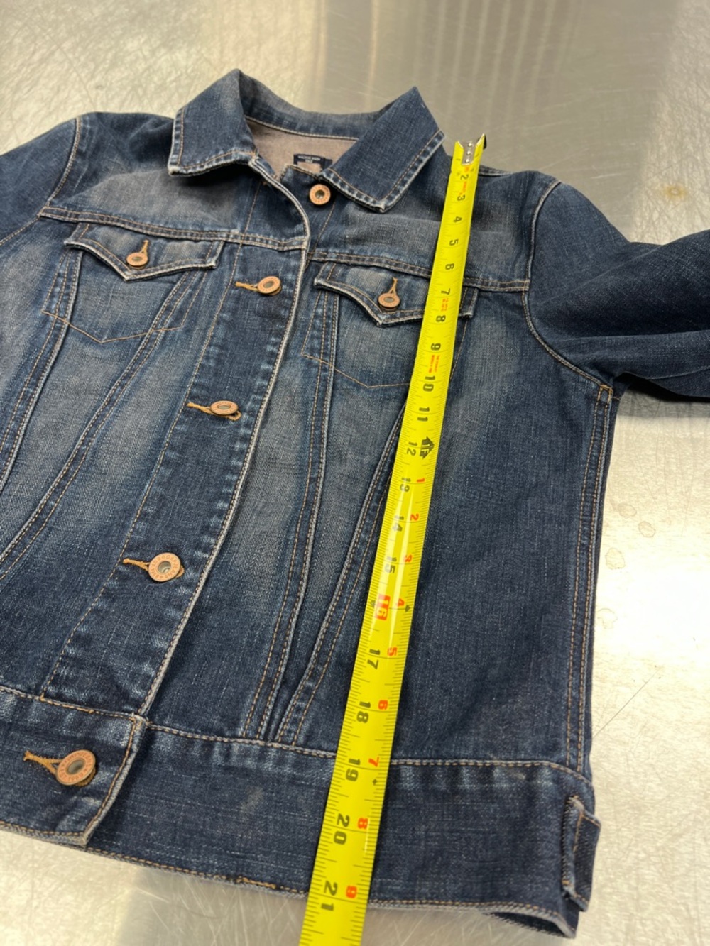 GAP Dark Blue Denim Jean Jacket for Women - Picture 7 of 12